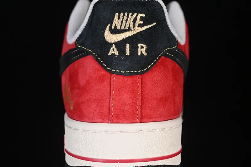 All categories Nk Air Force 1 Air Force series Nk Air Force 1 Low Air Force low-top Nike Air Force 1'07 Low red, black and gold Air Force 1 low-top casual sneakers QW5288-117